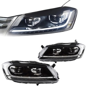 Fari a LED con Proiettore per <span class=keywords><strong>Volkswagen</strong></span> <span class=keywords><strong>Passat</strong></span> <span class=keywords><strong>B7</strong></span> 12-15, Lampada Frontale Dinamica Magotan, Luci Diurne DRL con Lente Automobilistica - Product Image 4