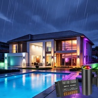 DMX512 projecteur mural 36W RGBW Double tête haut vers le bas lumière extérieure avec décodeur variateur pilote pour éclairage de façade