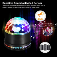 Luces de Discoteca LED RGB de 9W con Control de Sonido, Mini Luces de Fiesta para DJ, Bola Mágica, Venta al Por Mayor
