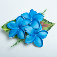 Hawaïen Artificielle 3 Mousse Plumeria Fleur Pince À Cheveux Floral Griffe De Cheveux pour Luau Girl Dance Party