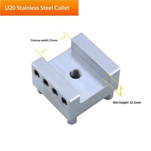 Clip d'électrode en cuivre, support mâle U15-50, fixation de positionnement <span class=keywords><strong>ER</strong></span>, clip en acier inoxydable à rainure en U, clip en laiton pour machine à souder TIG - Product Image 3