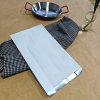Sacs alimentaires en papier kraft doublés de papier aluminium, résistants à la graisse, pour viande grillée, hamburgers, collations