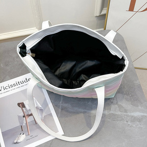 2026春季新款女式手提包单带大容量时尚涤纶衬里肩包 - Product Image 6