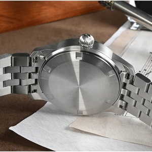 นาฬิกาข้อมือผู้ชาย San Martin รุ่น SN022-G Pilot Simple ระบบอัตโนมัติ YN55 สายสแตนเลส กันน้ำ เรืองแสง - Product Image 6