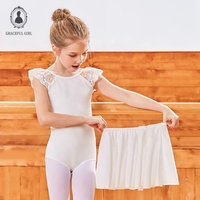Robe de danse d'été pour filles, robe d'entraînement de qualité professionnelle, ensemble jupe de ballet en mousseline pour enfants, vêtements de danse pour enfants