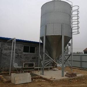 Sistema di Pesatura per Silos in Acciaio con Rivestimento Zincato a Caldo per Stoccaggio di Mais e Cereali, Allevamenti di Pollame e Suini, Marca <span class=keywords><strong>BST</strong></span>, Capacità 3T-30T - Product Image 4