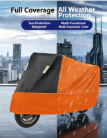 Housse de protection intégrale épaissie populaire pour moto et véhicule électrique avec film en aluminium, protection contre la pluie, le soleil et la poussière
