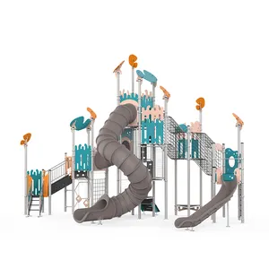 High Quality Outdoor Amusement Equipment Kindergarten Commercial Outdoor Children's Playground Slides Kids' Outdoor