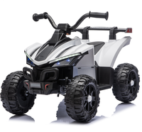 Quad à pédales pour tout-petits avec lumières LED, pare-chocs avant et porte-bagages pour garçons et filles, rose, noir, jaune, blanc, rouge
