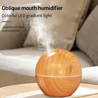 Nouveautes 2025 Grain De Bois Brume Froide humidificateur d'air USB Ultrasonique Mini Diffuseur D'huile Portable Difusor De Aroma