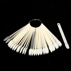 Lot de 50 faux ongles à couverture complète en plastique, longs, forme ballerine, pour présentation de couleurs, outil de manucure professionnel pour salon - Product Image 4