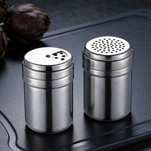 Stainless Steel Seasoning <b>Jar</b> Large Capacity Durable Commercial Kitchen Herb <b>Spice</b> Container Salt Shaker - Product Image 1