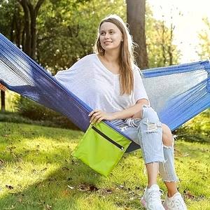 पोर्टेबल एंटी-रोलोवर ग्रीष्मकालीन बर्फ रेशम के साथ डबल चौड़ा, सांस लेने योग्य जाल कपड़े और कैंपिंग करने के लिए भंडारण बैग के साथ - Product Image 5