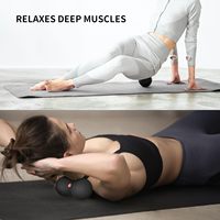 Ensemble de rouleaux en mousse 5-en-1 pour massage des points de pression des tissus profonds, en polypropylène expansé, fermeté moyenne, pour fitness, Pilates, yoga