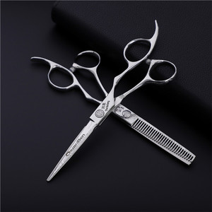 Chuanben Professional Hair Scissors 5.5 Inch Stainless Steel Flat Shears Thinning Shears For Stylists - Product Image 1