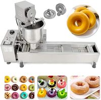 Penggoreng Donat Otomatis Harga Terjangkau Pembuat Donat Listrik Komersial Mesin Pembuat Donat Bahan Stainless Steel Food Grade