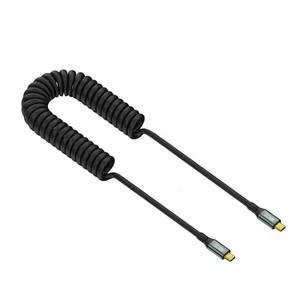 Cavo di Ricarica USB <span class=keywords><strong>C</strong></span> 8K 100W 20Gbps PD3.2 per Auto, Cavo a Spirale USBC-USBC per Ricarica Rapida per iPhone 16/15 Samsung Galaxy - Product Image 5