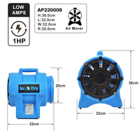 Meistverkaufter Tragbarer 900 CFM Luftbeweger Gebläse Ventilator für Wasserschäden und Teppichtrockner