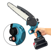 Gergaji Mini Listrik Tanpa Kabel 21V 6 Inci Bersertifikasi CE, Baterai Lithium, Portabel