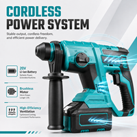 Marteau perforateur rotatif sans fil 20V SDS Plus pour béton, maçonnerie et démolition