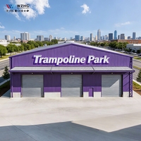 Construcción Rápida de Estructura de Acero Galvanizado sin Columnas, Edificio Antisísmico, Salón Interior de Metal para Tenis, Natación y Trampolín