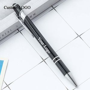 Bolígrafo Promocional con Punta Metálica y Click, Personalizable con Logotipo, Venta al Por Mayor Directa de Fábrica, con Recubrimiento Suave al Tacto - Product Image 1