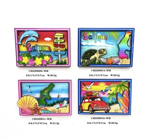 Nam Châm Tủ Lạnh MDF 3d Thành Phố Du Lịch Tùy Chỉnh Nam Châm Quà Tặng Du Lịch Thành Phố Lưu Niệm Saipan Nam Châm Epoxy Gỗ Hình Dạng Khác Nhau - Product Image 4