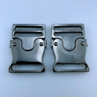Boucles à clip en alliage de zinc de qualité supérieure, plaquées laiton, réglables pour ceintures, chaussures et vêtements de mode