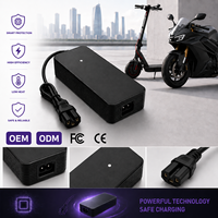 Chargeur de batterie au lithium 72V 2A de remplacement compatible avec les scooters électriques Kaabo Dualtron Wolf Warrior 72 volts, adaptateur secteur CE/FCC