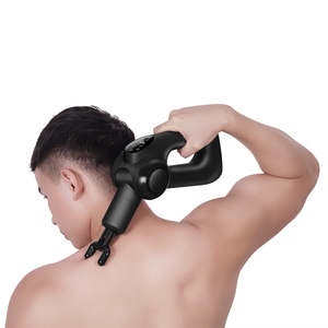 Nouveau pistolet de Massage sans balais, puissante, 5 vitesses, fonction de Percussion, Double tête, avec indicateur Led, meilleure vente - Product Image 5