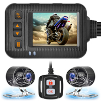 Full HD 1080P Casque Intelligent Avant et Arrière Vélo DVR Dash Caméra Grand Angle 360 Caméra Moto