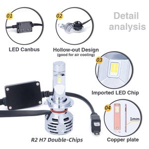 Projecteur étanche GPNE R2T Accessoires <span class=keywords><strong>LED</strong></span> à haute puissance concentrée H7 H4 Hi/lo Beam <span class=keywords><strong>Led</strong></span> Headlight Kits - Product Image 6