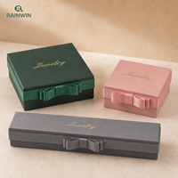 Cajas de Joyería de Cartón Personalizadas con Lazos de Cinta en Múltiples Tamaños y Colores