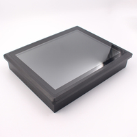 Panel de computadora Industrial con pantalla táctil integrada de aleación de aluminio con bisel delgado de 3mm para quiosco de cajero automático Hmi con GPIO 24V DC Panel Pc