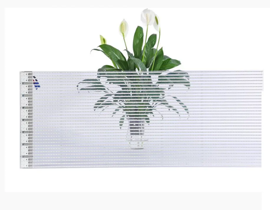 selbstklebendes schmales led display 5000 cd vorhang glas transparentes display flexibles led panel P6.25 led-folienbildschirm