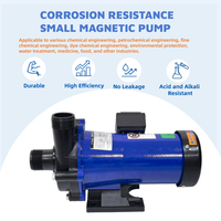 MP-120R 370W GFRPP PVDF ETFE petite pompe magnétique de résistance chimique en plastique pour l'industrie pharmaceutique