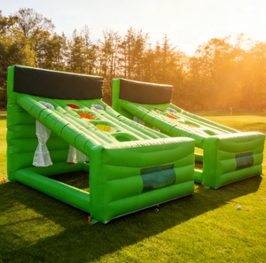 Jeux sportifs gonflables en PVC de qualité commerciale personnalisés, buts de football et de basketball et château pour utilisation dans les parcs d'aventure, en vente - Product Image 2