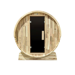 Sauna en bois massif de cèdre rouge Royal Saunas, moderne, pour l'extérieur, pour 4 à 6 personnes, utilisation en villa - Product Image 1