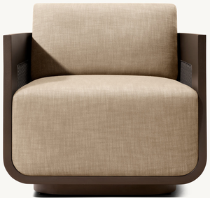 Sillón de Lujo con Estructura de Aluminio Premium, Paneles de Mimbre Tejidos a Mano, Diseño para Todo Clima, Cojines Ultra Gruesos y Cómodos - Product Image 1