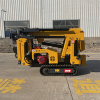 Nouvelle mini-grue araignée hydraulique 1.2T avec moteur, hauteur de levage de 7 m pour levage intérieur et ventouses à verre