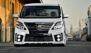 Parachoques delantero para TOYOTA ALPHARD 2012-2014 20 series Facelift AH20 ADM Style Material de fibra de vidrio sin pintar - Product Image 5