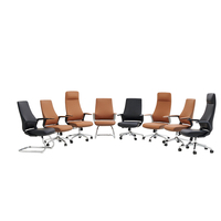 Chaise de bureau exécutive moderne en PU, pivotante, réglable en hauteur, pour la maison, le bureau, l'hôpital, l'école, l'hôtel, usage commercial, OEM/ODM