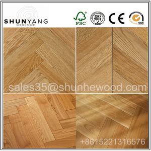 Revêtement de sol en bois dur motorisé, paillasson en chêne huilé naturel à chevrons, 14/3x60x600/510mm - Product Image 6