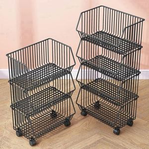 Carro organizador de Metal con ruedas, herramienta móvil de bola, 4 capas giratorias, entrenamiento de utilidad, acero pesado, <span class=keywords><strong>3</strong></span> carros de cocina - Product Image 2