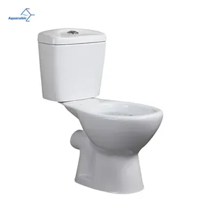 Aquacubic White Comfort Height Two-Piece Elongated 1.28 GPF Toilet (Seat Included)