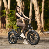 EU Us Warehouse VTT électrique adulte 750W moteur de moyeu arrière 20 pouces gros pneu neige e-bike vélo électrique vélo hybride