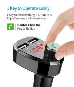 Chargeur rapide double USB BT 5.4 3.1A, lecteur MP3 mains libres pour voiture, audio sans fil, émetteur FM <span class=keywords><strong>Bluetooth</strong></span>, modulateur FM pour voiture - Product Image 2