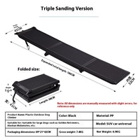 Échelle d'escalade pliable solide en plastique PP pour chien de compagnie avec escaliers antidérapants pour animaux de compagnie grand chien voiture escaliers Transport transporteur extérieur