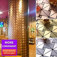 Nouveau carrelage auto-adhésif diamant 13 face, mosaïque en aluminium et Composite pour kit artisanal