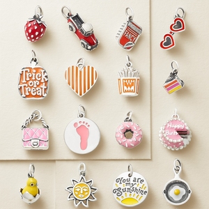 Colgante de Plata de Ley S925 de James Avery con diseño de Vida y Comida, Accesorio de Joyería DIY para Pulseras y Collares, Regalos Divertidos y Casuales - Product Image 1